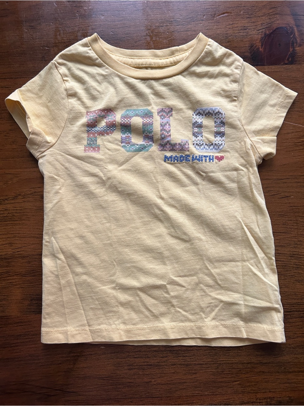 Toddler Girl Butter Yellow Polo TShirt
